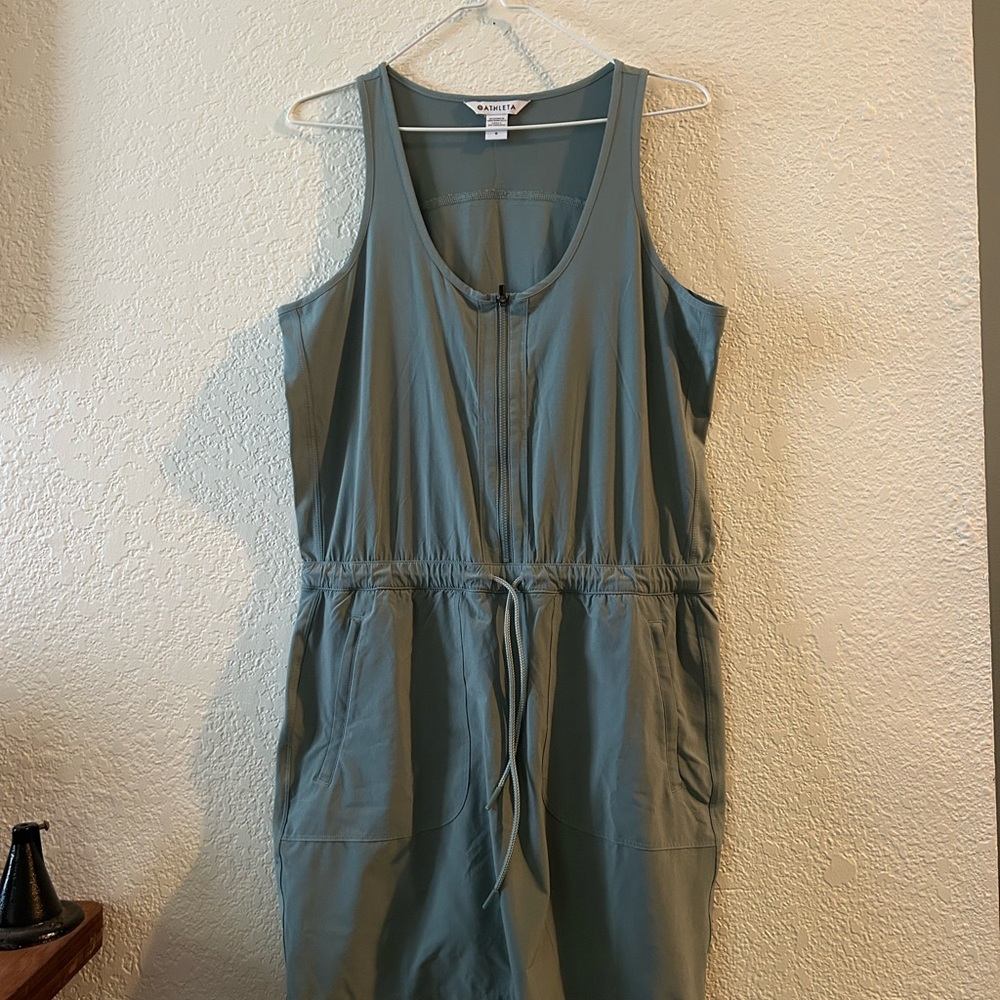 Athleta Teal Sleeveless Dress